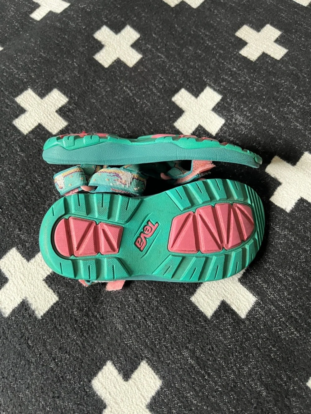 Teva Teal Unicorn Sandals Size 13 - Picture 4 of 5